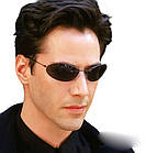 Окуляри Нео сонцезахисні. Чорні "Матриця"