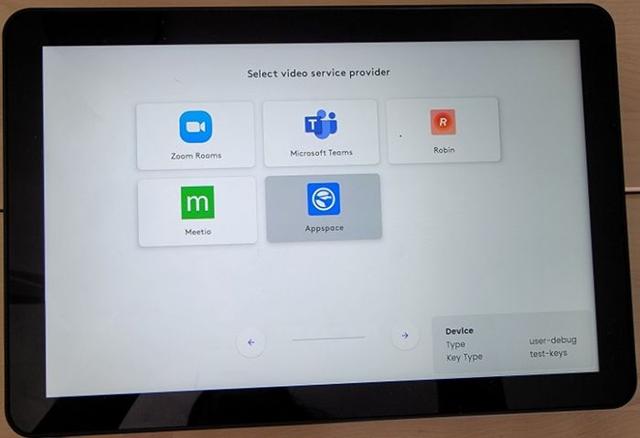 Вибір режиму роботи в Logitech Tap Scheduler
