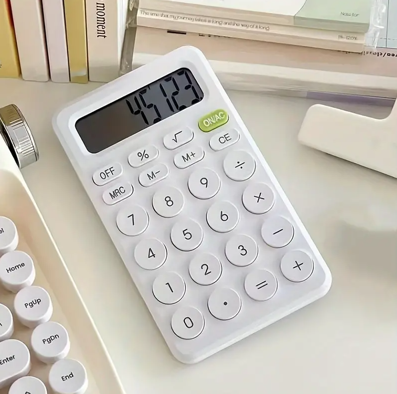 Калькулятор 8 розр, білий, фото 1