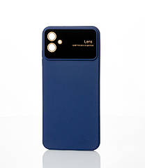 Силіконовий чохол CAMERA PROTECTION для Samsung A04e темно-синій