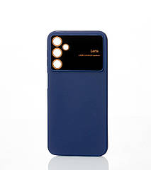 Силіконовий чохол CAMERA PROTECTION для Samsung A24 темно-синій
