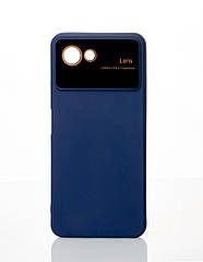 Силіконовий чохол CAMERA PROTECTION для Realme C30S темно-синій