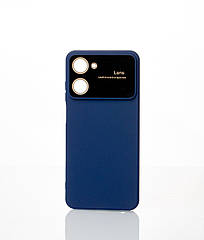 Силіконовий чохол CAMERA PROTECTION для Realme C33 темно-синій
