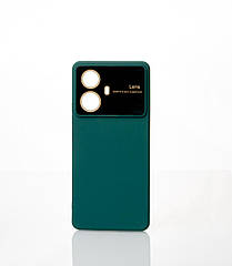 Силіконовий чохол CAMERA PROTECTION для Realme 10 Pro+ темно-зелений
