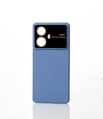Силіконовий чохол CAMERA PROTECTION для Realme 10 Pro+ сіро-синій