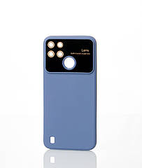 Силіконовий чохол CAMERA PROTECTION для Realme C25Y сіро-синій