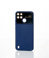 Силіконовий чохол CAMERA PROTECTION для Realme C25Y темно-синій