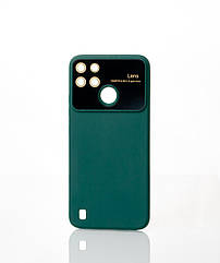 Силіконовий чохол CAMERA PROTECTION для Realme C25Y темно-зелений