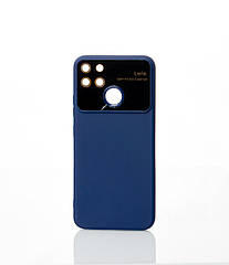 Силіконовий чохол CAMERA PROTECTION для Realme Narzo 50A (RMX3430) темно-синій