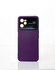 Силіконовий чохол CAMERA PROTECTION для Realme C35 фіолетовий