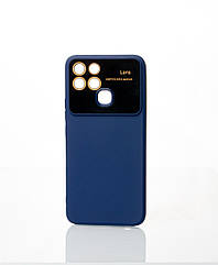 Силіконовий чохол CAMERA PROTECTION для Infinix Smart 6 темно-синій