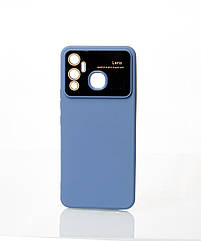 Силіконовий чохол CAMERA PROTECTION для Infinix Hot 12 Play NFC сіро-синій