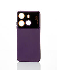 Силіконовий чохол CAMERA PROTECTION для Tecno Pop 7 (BF6) фіолетовий