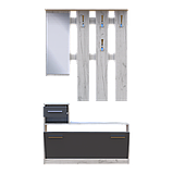 Передпокій Doros Alice Дуб крафт білий/Графіт дзеркало 100х25х182.9 см (44900291), фото 2
