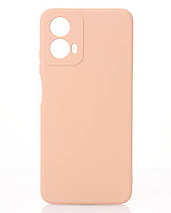 Силіконовий чохол SOFT Silicone Case для Motorola G34 (без лого) пудра