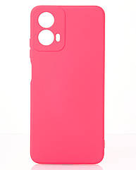 Силіконовий чохол SOFT Silicone Case для Motorola G34 (без лого) малиновий