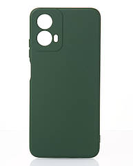Силіконовий чохол SOFT Silicone Case для Motorola G34 (без лого) темно-зелений