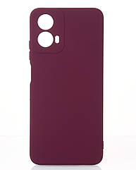 Силіконовий чохол SOFT Silicone Case для Motorola G24 (без лого) бордовий