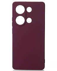 Силіконовий чохол SOFT Silicone Case для Xiaomi Redmi Note 13 Pro 4G (без лого) бордовий