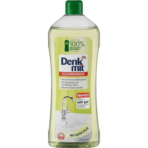Засіб для чищення ванної Denkmit  з яблучним оцтом 1 л, фото 1
