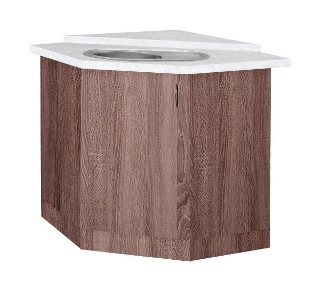 Тумба кутова кухонна №1 з врізним миттям МАКСИ МЕБЕЛЬ Дуб трюфель(5103376), фото 1