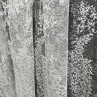 Готовий Турецький  тюль тканина жаккард на тасьмі 300х270 см Колір Білий