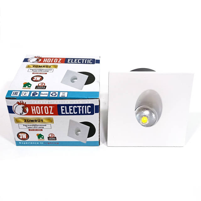 Светодиодный светильник Horoz Zumrut 3W LED 4000К WH (белый