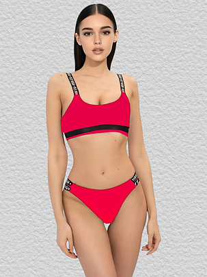 Купальник раздельный Fuba Альвина 9014 красный(В НАЛИЧИИ ТОЛЬКО 42 44 46 48 50 УКР р-ры), фото 1