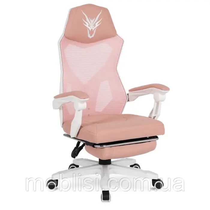 Рожеве офісне крісло BING рожений/білий (MEBEL ELITE) ME.BING/B/R/T/FO, фото 1