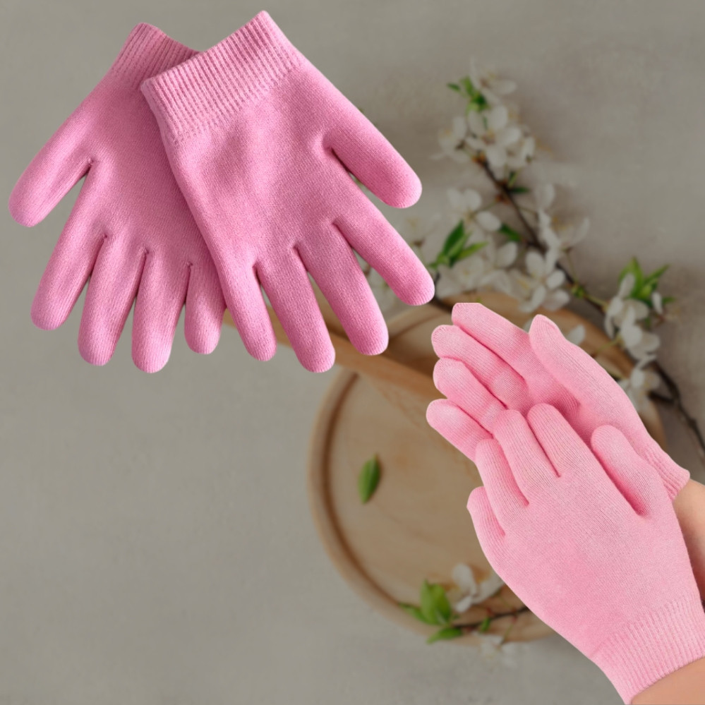 Гелеві зволожуючі рукавички SPA gel Рукавички для догляду за руками багаторазові від сухої шкіри та тріщин, фото 1