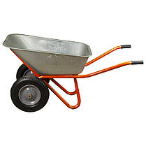 Тачка будівельна двоколісна 100л 320кг колесо 15" FLORA (5056714), фото 3