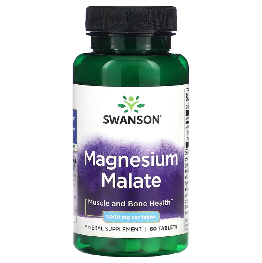 Magnesium Malate 1000 мг Swanson 60 таблеток, фото 1
