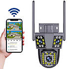Вулична WIFI камера 9MP, 6K+ Подарунок Карта пам'яті 64GB / IP камера спостереження з передачею на телефон, фото 3
