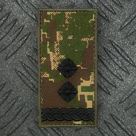 Погон НГУ підполковник хижак-піксель G0822 10.0 х 5.0