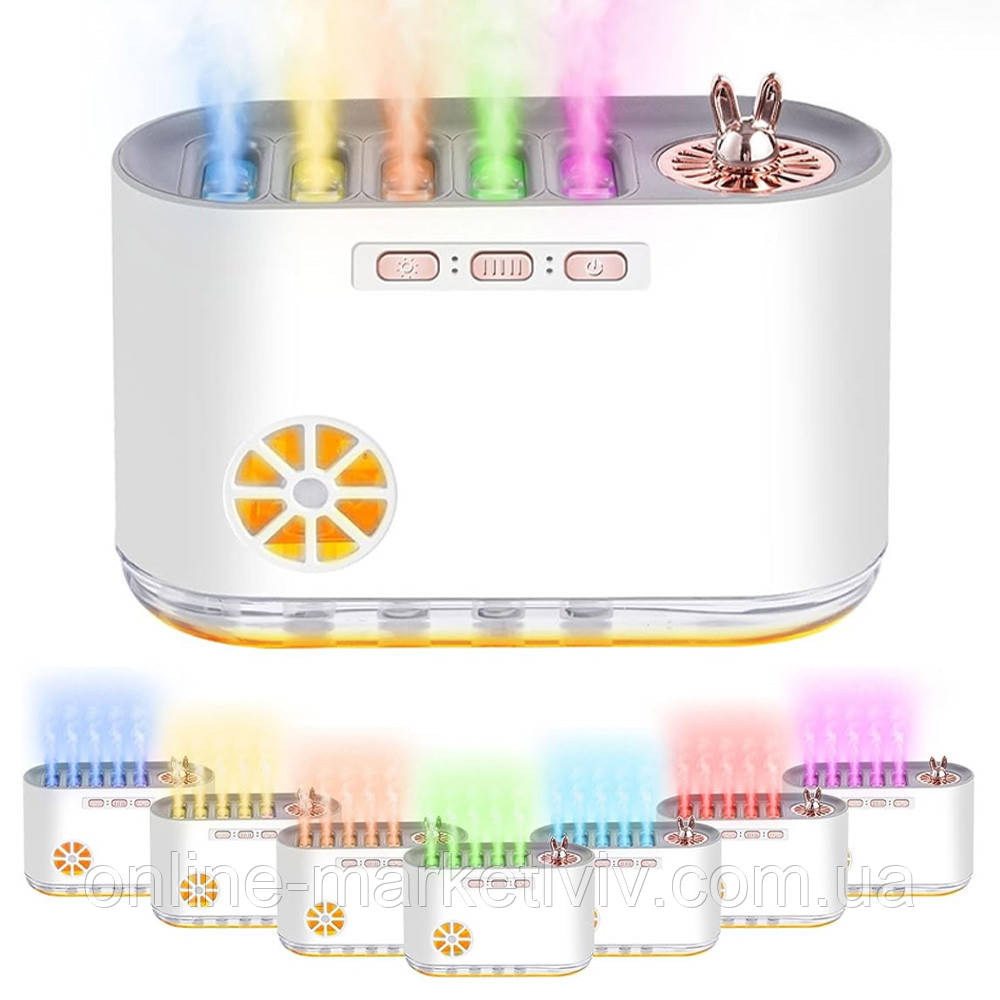 Зволожувач повітря з RGB підсвіткою, від USB, Aroma Humidifier / Ультразвуковий аромадифузор для дому
