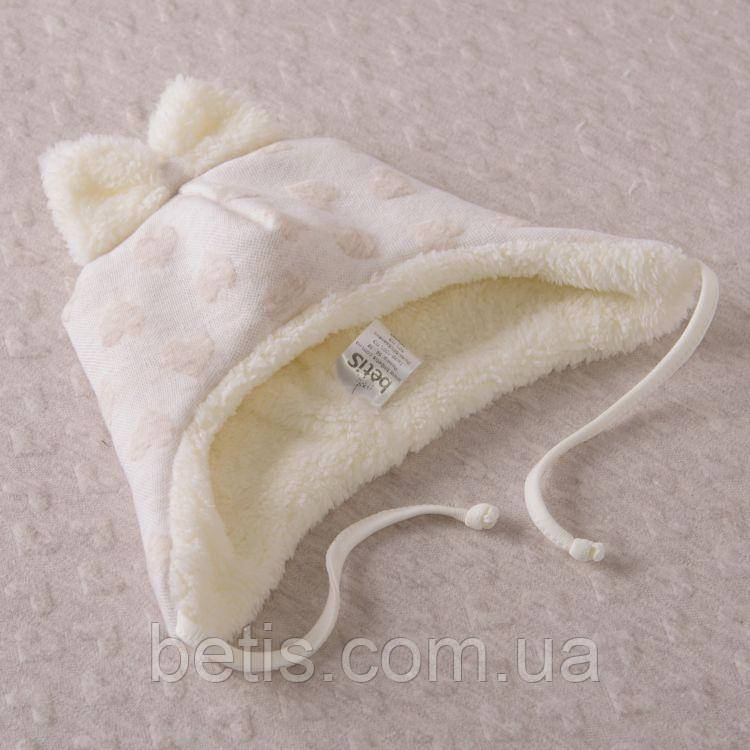 Шапочка "Амурчик-2" Дівчинка Кавовий Капітон,махра арт.27079452 Зріст 56-38(р)