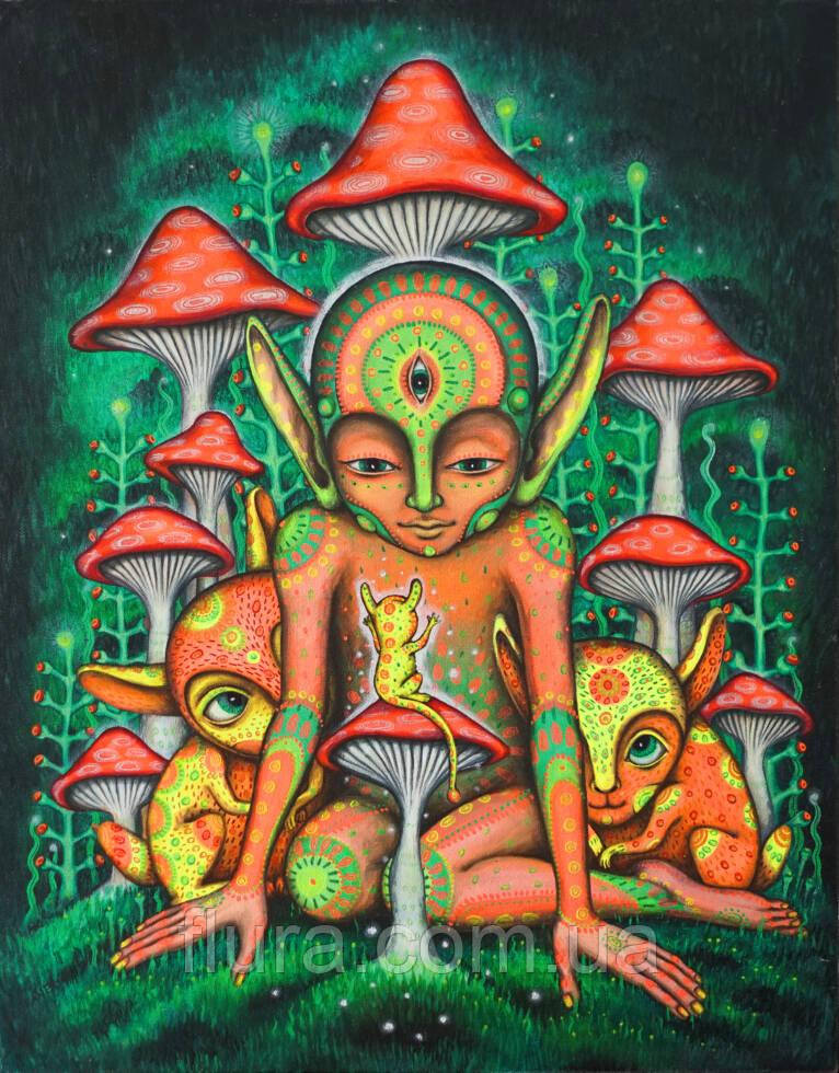 ПОЛОТНО –”MUSHROOM VISIONS” (ГРИБНІ ВРАЖЕННЯ)