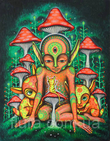 ПОЛОТНО –”MUSHROOM VISIONS” (ГРИБНІ ВРАЖЕННЯ), фото 1
