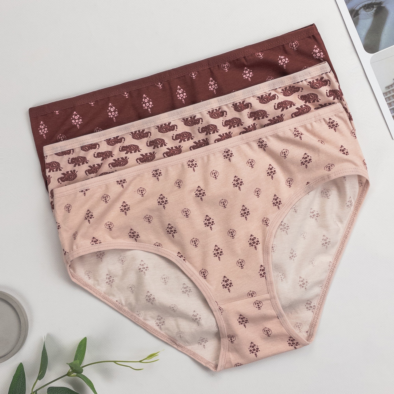 Трусики жіночі бріфи Dominant Туреччина трійки XL, 2XL, 3XL | 3 шт.