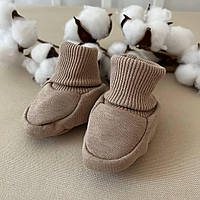 Пінетки "Сіті пташка" Кавовий Футер 3-х нитка арт.91448324  Зріст 62-40(р)