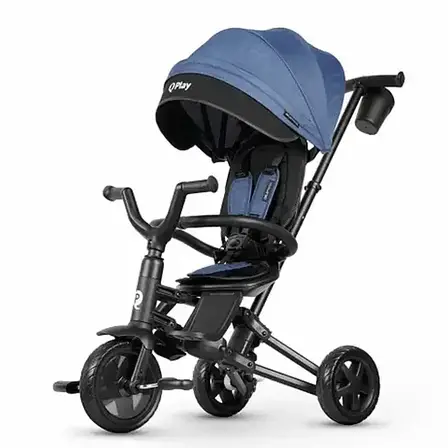 Велосипед складаний триколісний QPlay Nova Niello Blue, фото 1