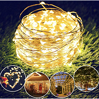 Гірлянда "Роза" USB, з пультом д/у, тепле світло, 40 м, 400 діодів