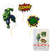 Зелена людина 2д Набір кондитерських прикрас