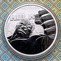 Срібна Монета Тувалу 1 долар 2019 р. Халк