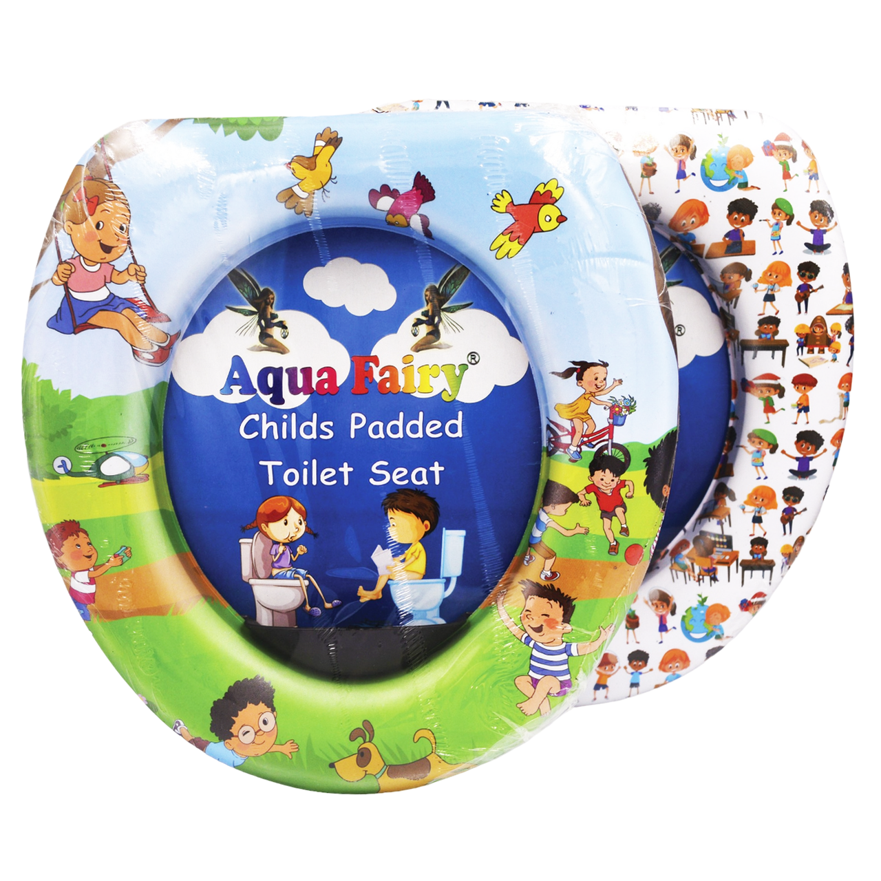 Сидіння накладка для унітаза Aqua Fairy Аквафейрі м'яке кольорове в асортименті., фото 1