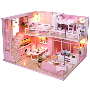 Румбокс 3D Конструктор дитячий ляльковий будинок для дівчинки на подарунок «Ангели мрії» DIY Dollhouse