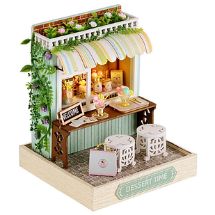 Конструктор дитячий 3д Будиночок ляльковий 3d, Румбокс для дівчинки на подарунок «Час десерту» DIY Dollhouse