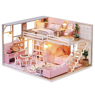 Ляльковий будинок на 2 поверхи 3d дитячий конструктор, Румбокс 3д «Дівоча мрія» DIY Dollhouse збірний будинок