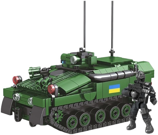 Ігровий конструктор для хлопчиків, бронетранспорт, розвивальний набір, ЗСУ, бойова техніка БТР, 573 деталі