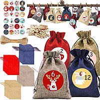 Підвісний адвент-календар Artnico DIY CHS-1 з мішечками, наклейками